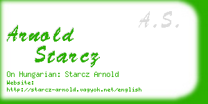 arnold starcz business card